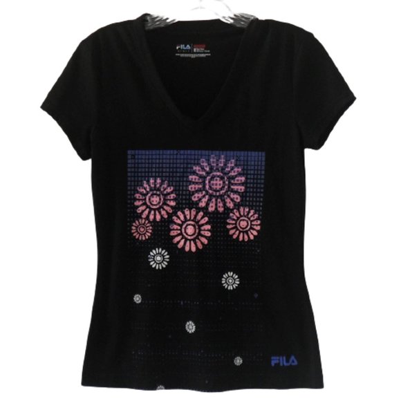 Fila Sport XS Flower T-Shirt - Picture 3 of 8